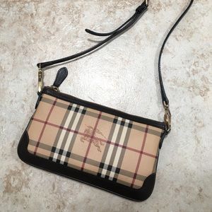 Authentic Burberry Haymarket crossbody